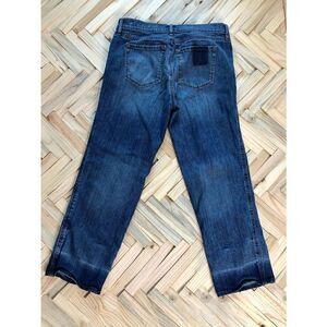 Loft Straight Crop 4 / 27 patch jeans